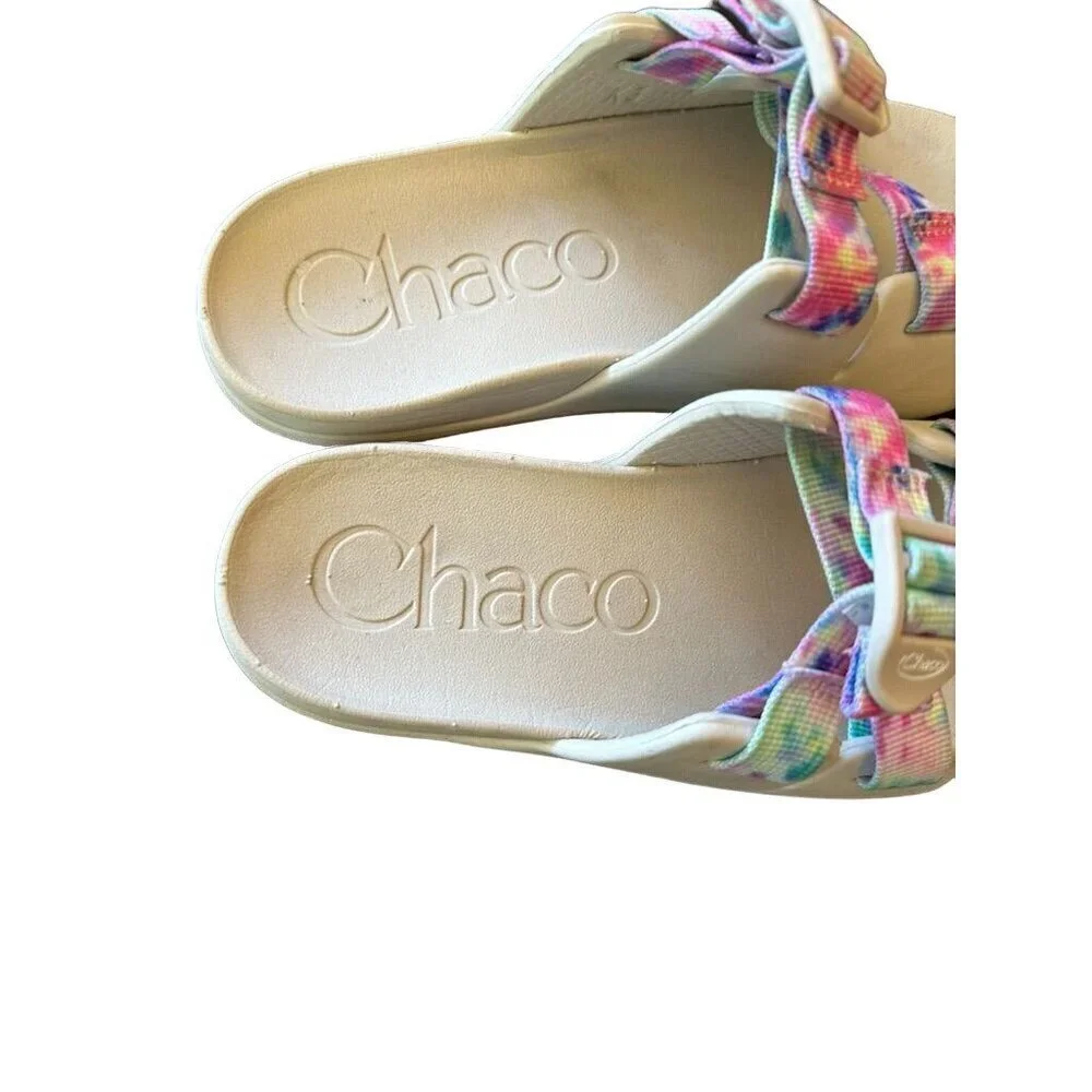 Chaco Kids' K3 Sandals Tie-Dye Straps Double‎ Buckle Slip-On